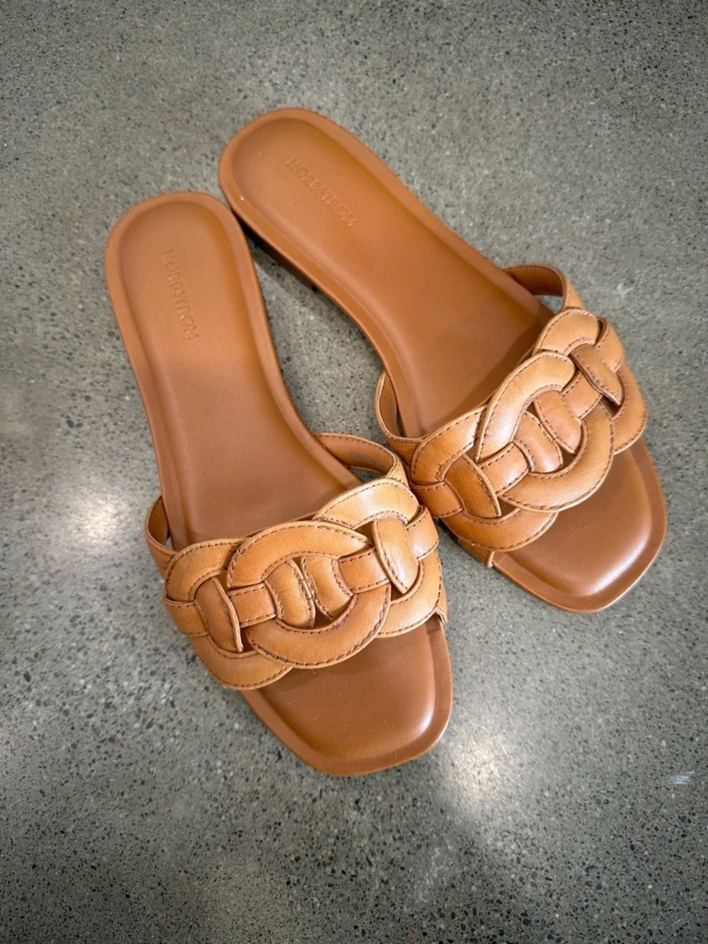 Nordstrom Carolina Leather Slides - Picture 1 of 3
